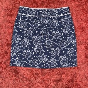 Vineyard Vines Blue and White Mini Skirt